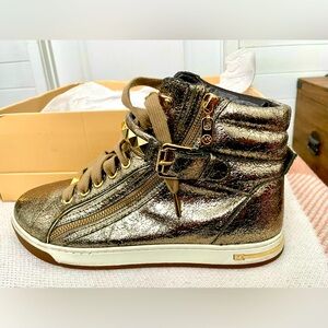 Michael Kors high top studded sneakers